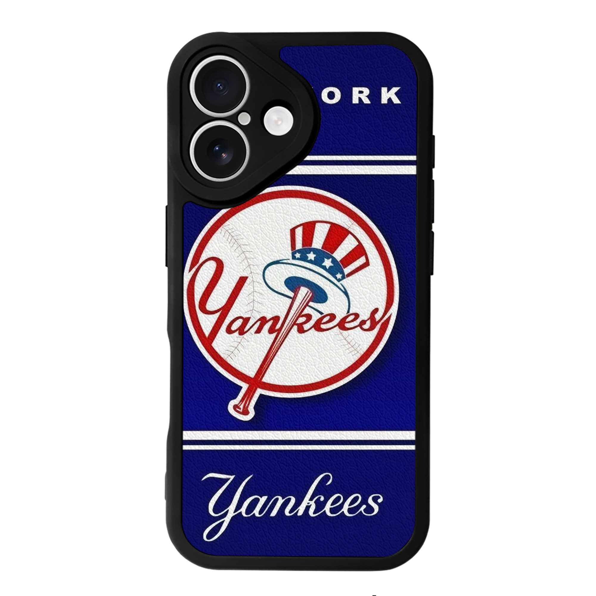 New York Yankees 139 IPhone 16 Silicone Leather Case – UV Print, Lambskin Texture – Perfect Fit, Wireless Charging Compatible, Scratch Resistant, Precise Cutouts – Stylish Protection For IPhone 16